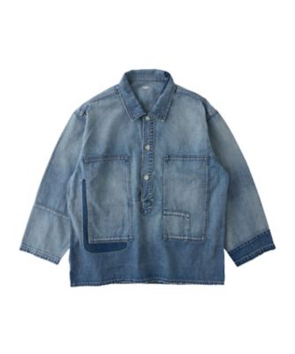 SASHIKO CHINESE JACKET BLUE | PORTER